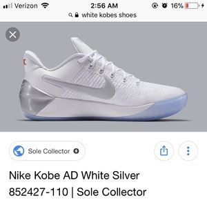 all white kobe basketball shoes